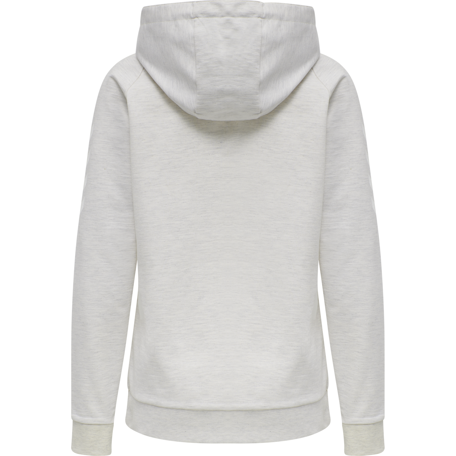 HUMMEL GO COTTON HOODIE WOMAN, EGRET MELANGE, packshot