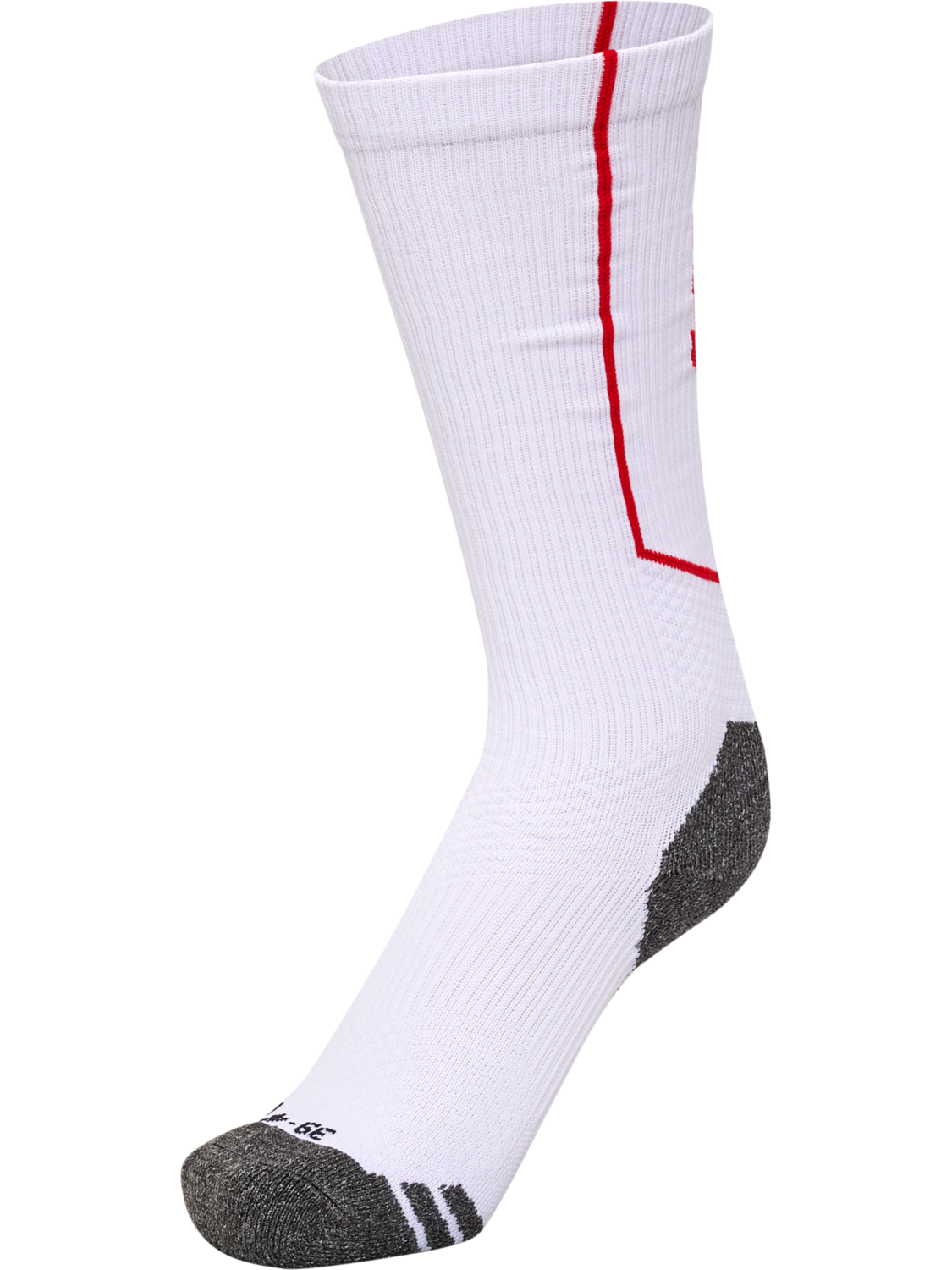 hmlPRO TRAINING SOCKS HIGH, WHITE/TRUE RED, packshot