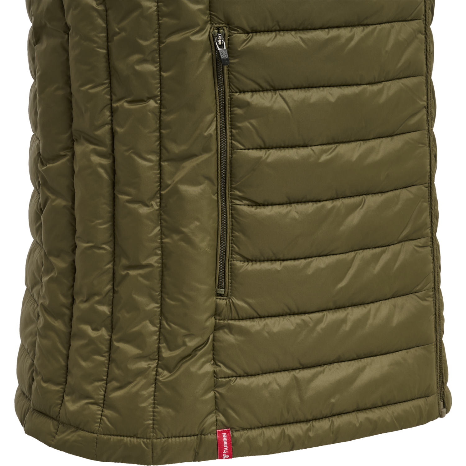 hmlRED QUILTED WAISTCOAT, DARK OLIVE, packshot