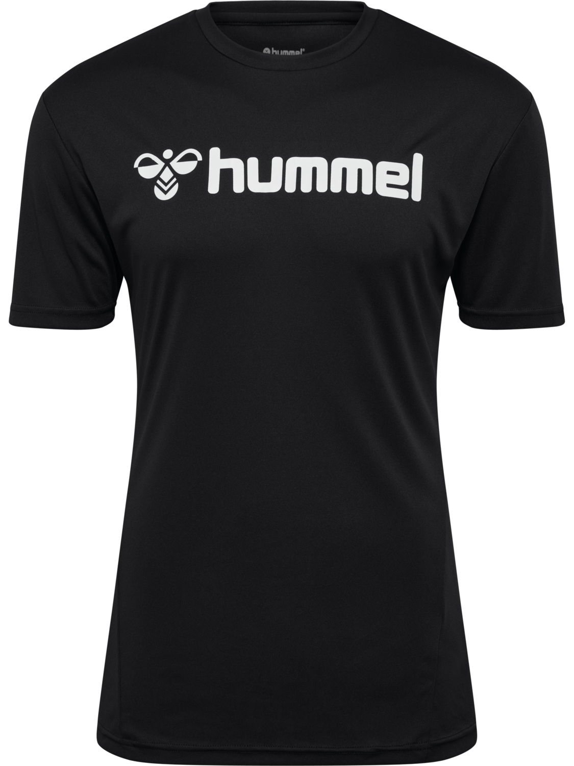 hmlLOGO JERSEY S/S, BLACK, packshot