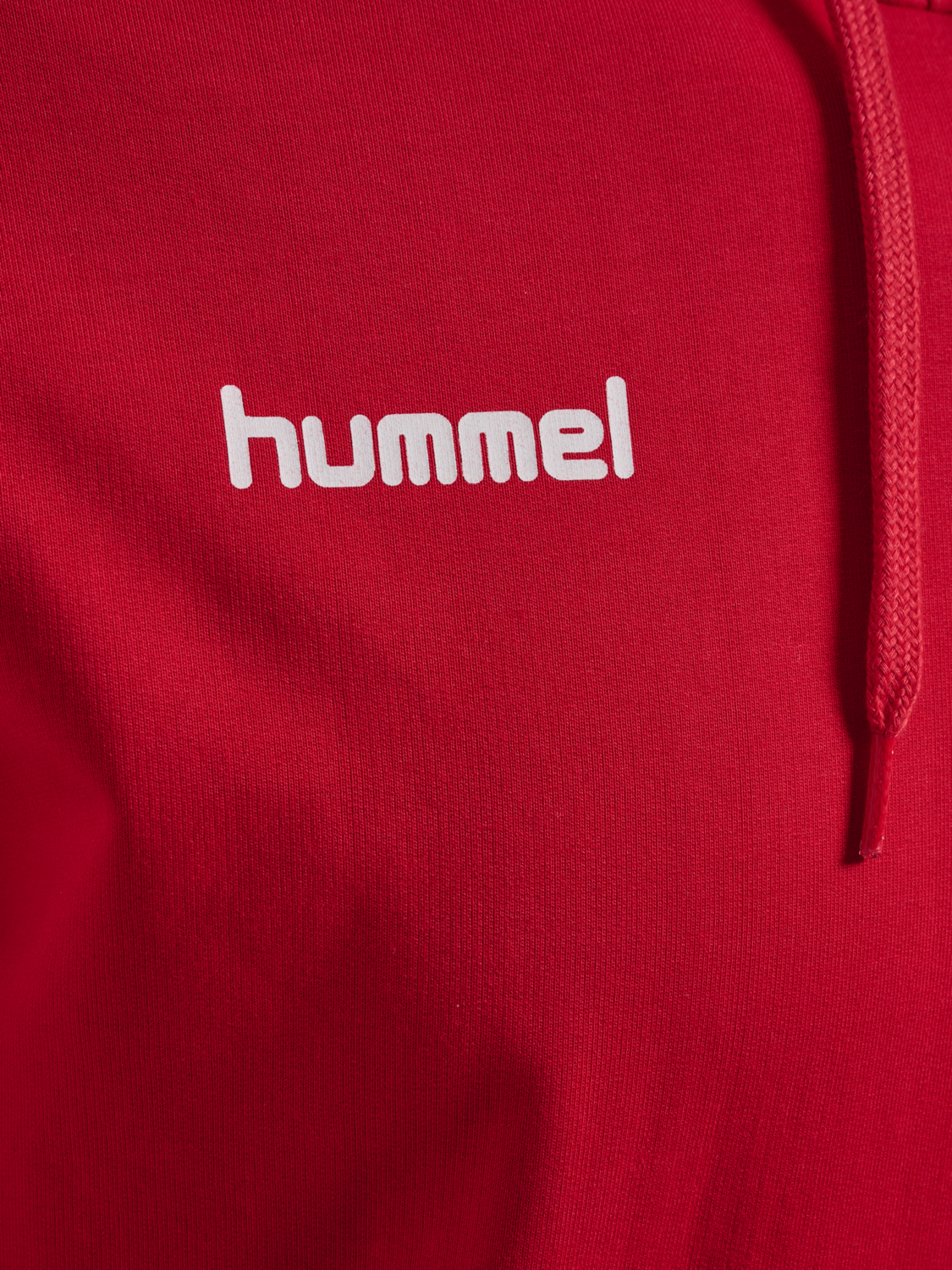 HMLGO COTTON HOODIE, TRUE RED, packshot