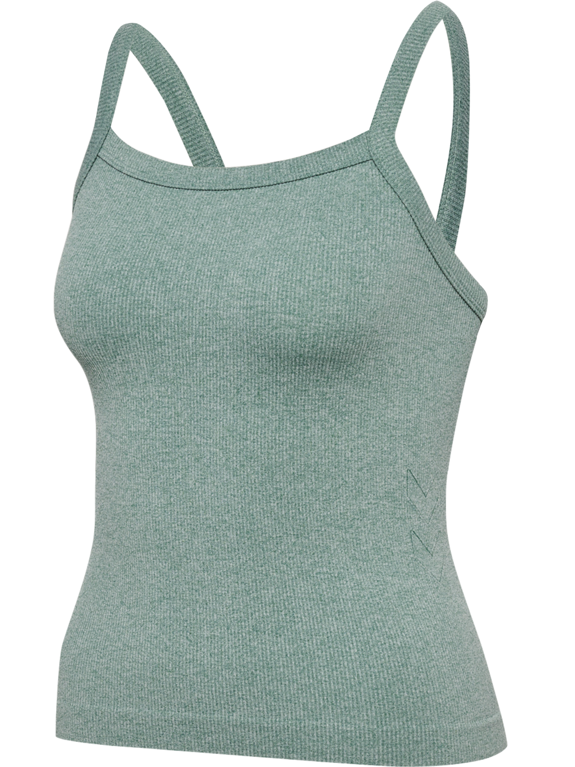 hmlYOGA SEAMLESS RIB TOP, CHINOIS GREEN MELANGE, packshot