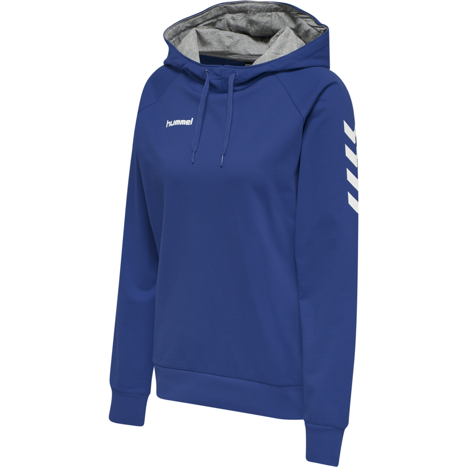 HUMMEL GO COTTON HOODIE WOMAN, TRUE BLUE, packshot