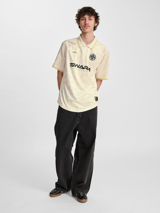hmlLOOSE BAY SOCCER JERSEY S/S, BLANC DE BLANC, model
