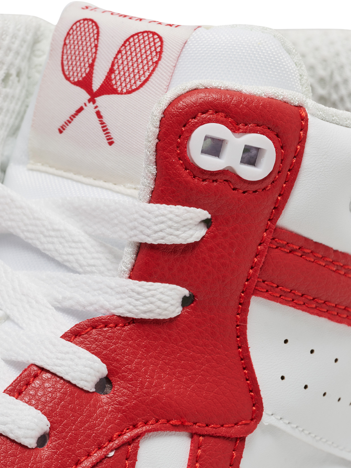 ST. POWER PLAY MID RT, WHITE/RED, packshot