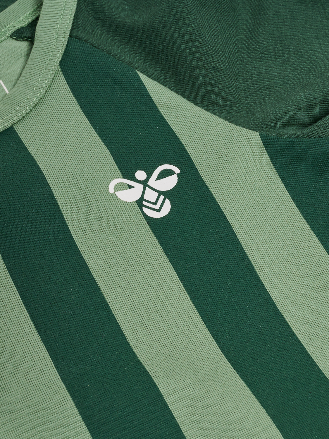 hmlSTRIPED BODY L/S, HEDGE GREEN, packshot
