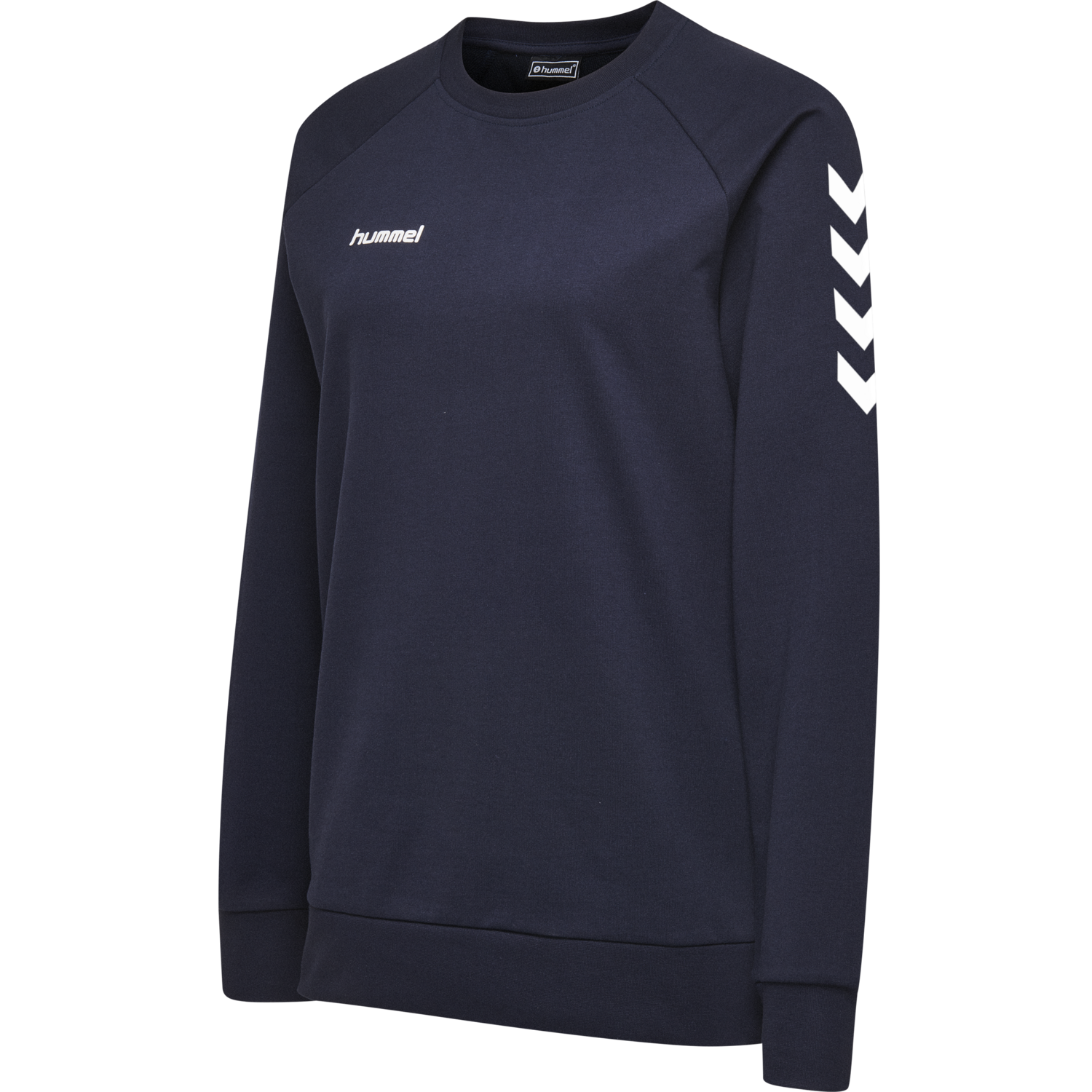 HUMMEL GO COTTON SWEATSHIRT WOMAN, MARINE, packshot