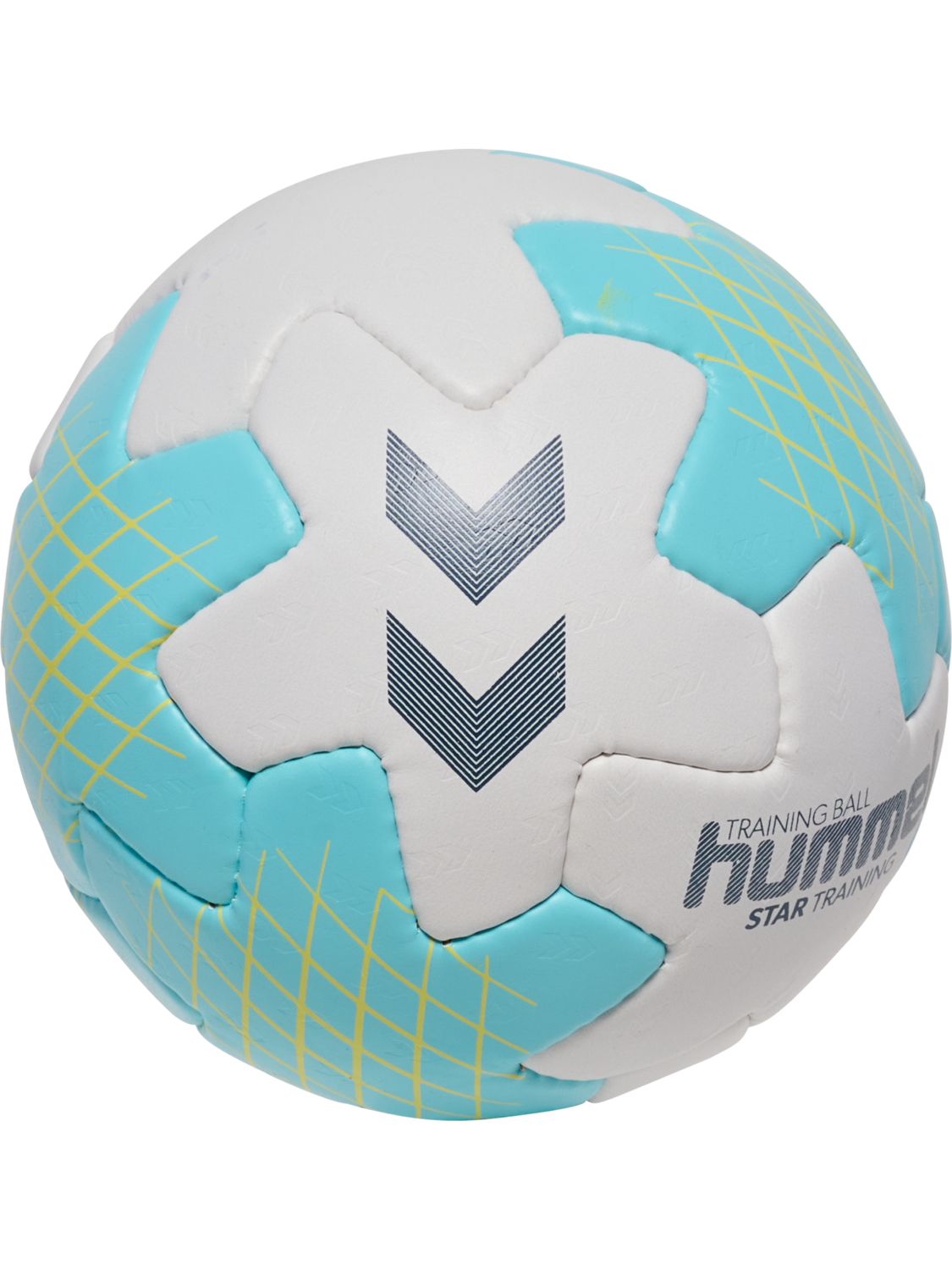 hmlSTAR TRAINING HB, OFF WHITE/LIGHT BLUE/YELLOW, packshot