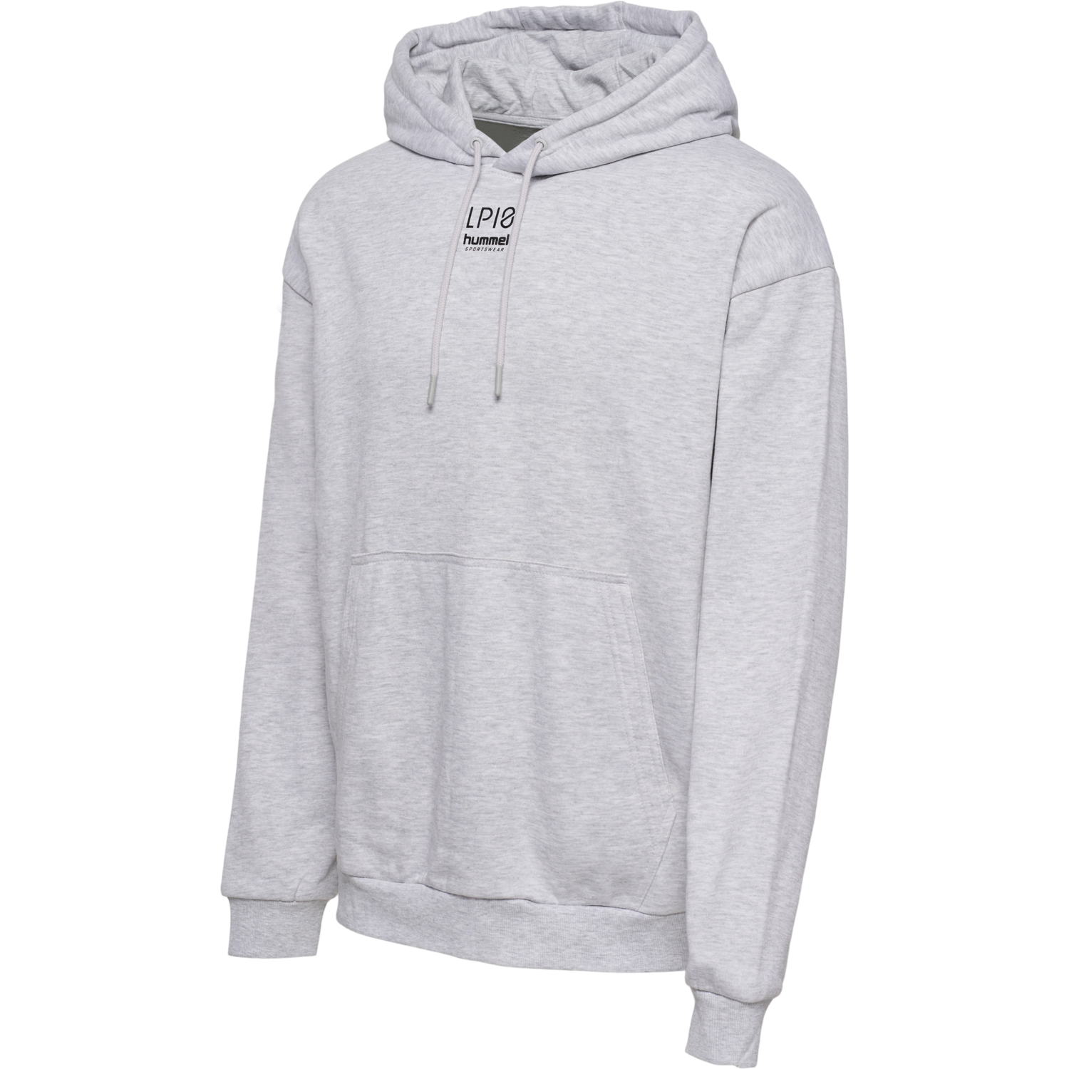 hmlLP10 BOXY SWEAT HOODIE, LIGHT GREY MELANGE, packshot