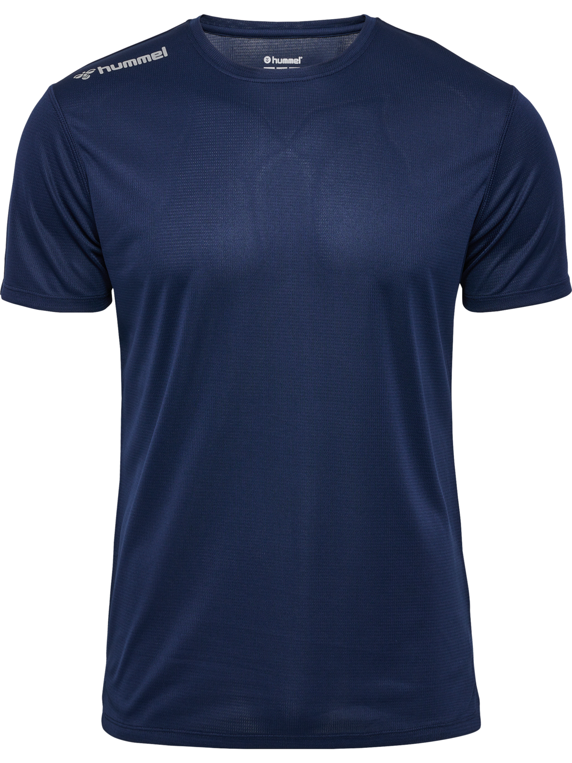 hmlRUN JERSEY S/S, BLACK IRIS, packshot