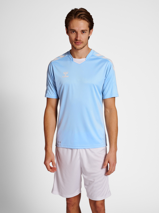 hmlCORE XK POLY JERSEY S/S, ARGENTINA BLUE, model