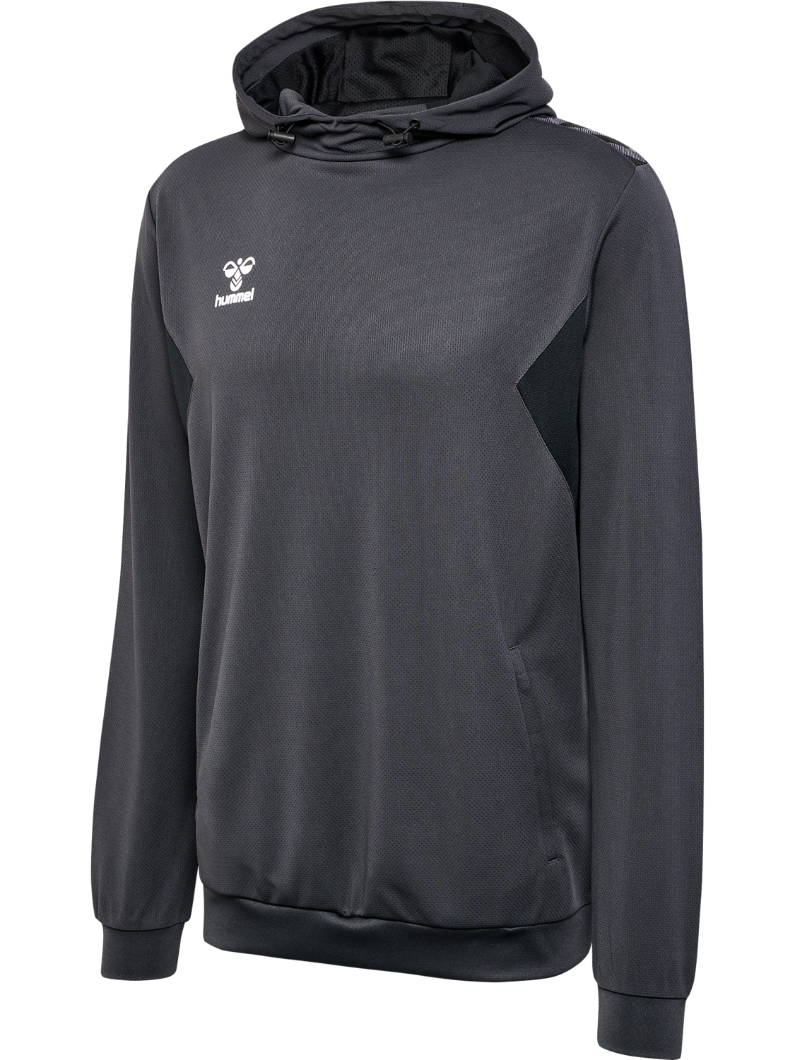 hmlAUTHENTIC PL HOODIE, ASPHALT, packshot