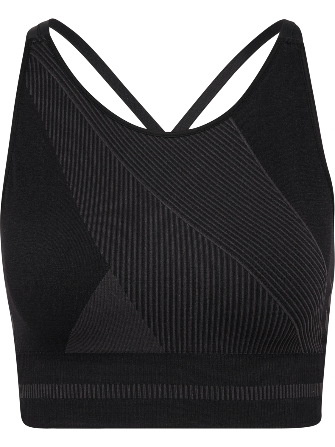 hmlUNITY SEAMLESS BRA, BLACKENED PEARL, packshot