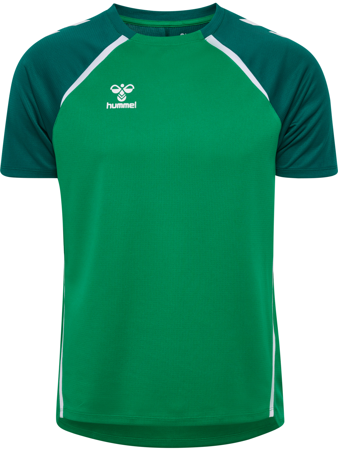 hmlLEAD 2.0 JERSEY S/S, JELLY BEAN/EVERGREEN, packshot