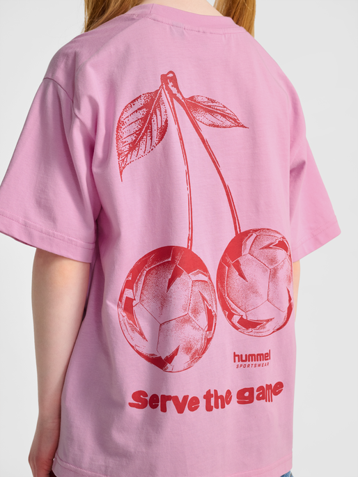 hmlJR LOOSE T-SHIRT S/S STADIUM, PASTEL LAVENDER, model