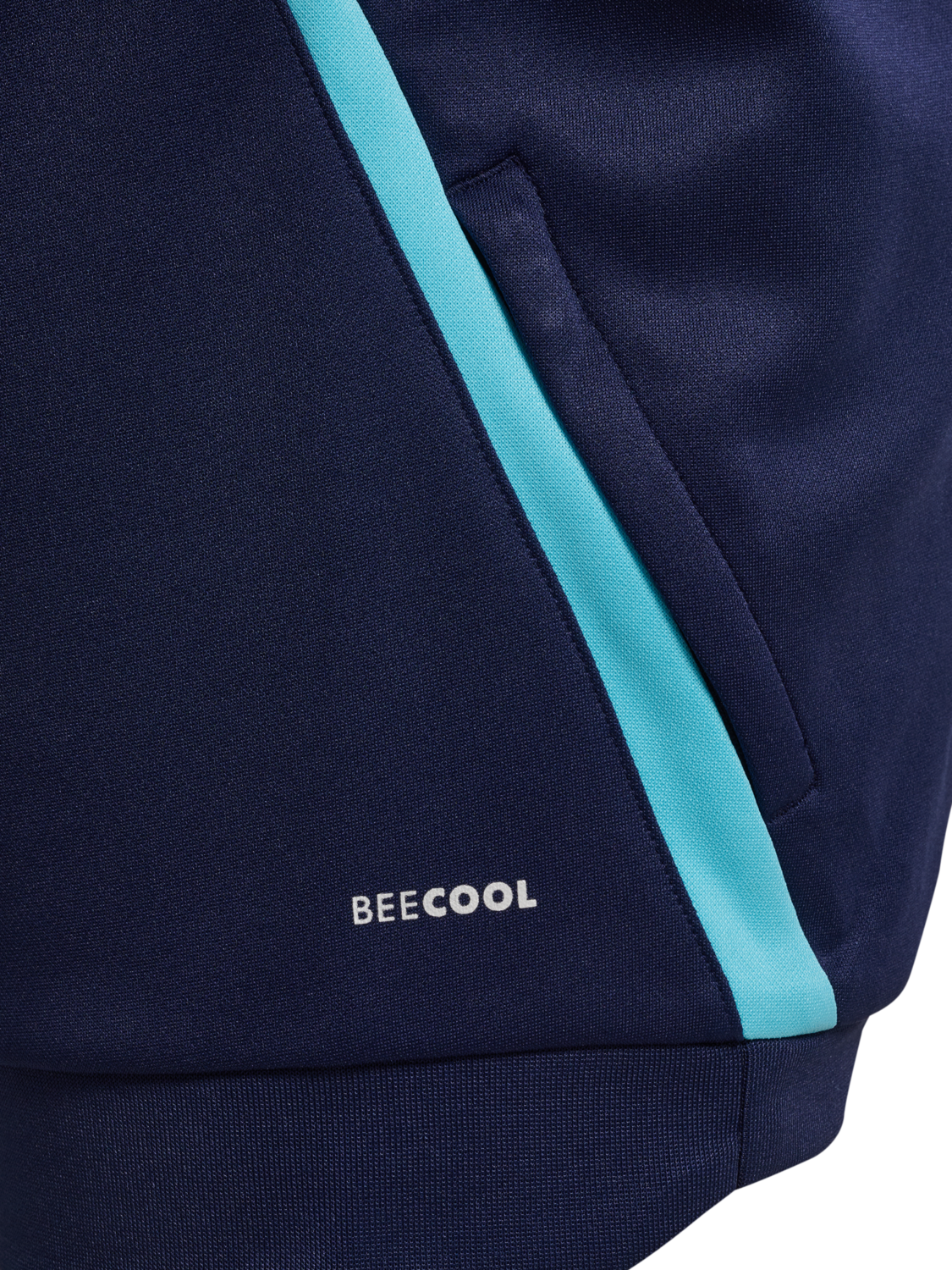 hmlLEAD 2.0 TRACK ZIP JACKET KIDS, MARINE/BLUE FISH, packshot