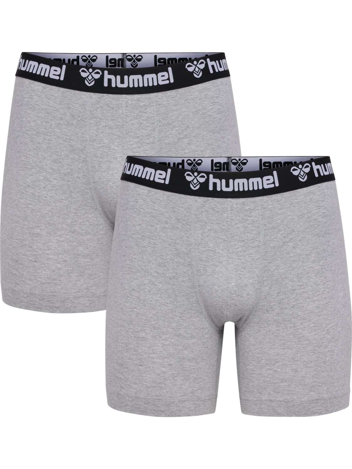 hmlBOXERS 2-PACK, GREY MELANGE, packshot