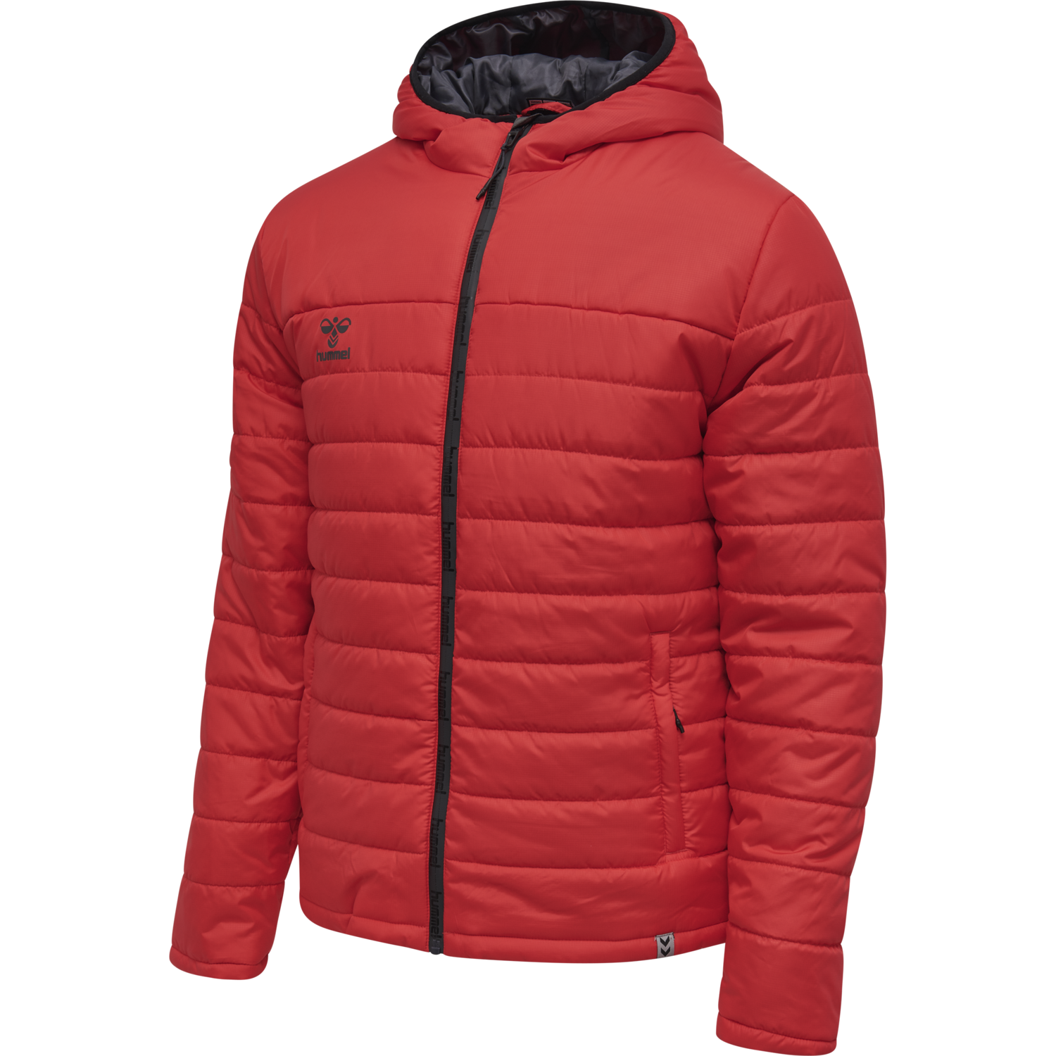 hmlNORTH QUILTED HOOD JACKET, TRUE RED, packshot