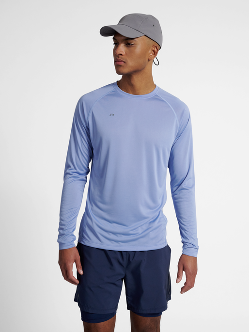 nwlBEAT T-SHIRT L/S, ACTIVE BLUE, model