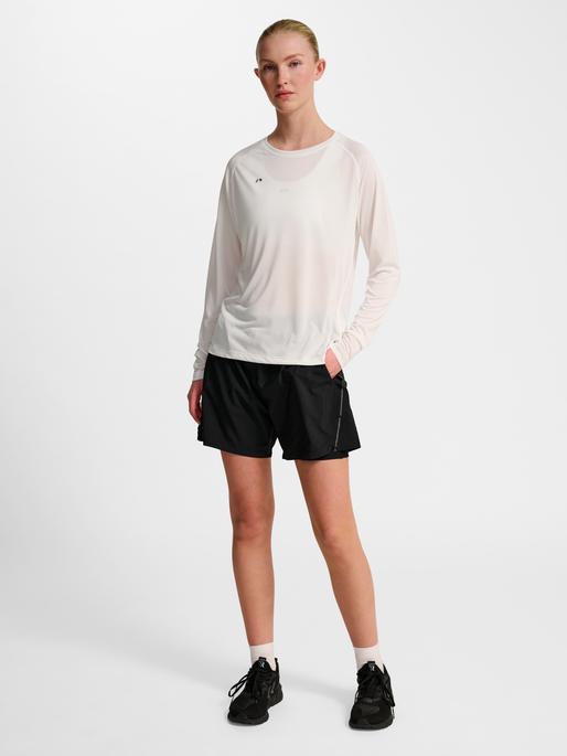 nwlBEAT W T-SHIRT L/S, WHITE, model